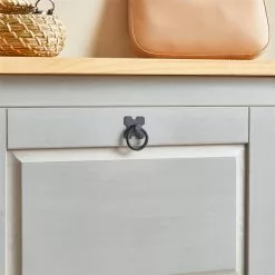 IDIMEX Schuhkipper TEQUILA Mit 2 Klappen Grau/braun, Mexiko -Möbelgeschäft 81323 AC5