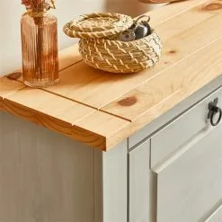 IDIMEX Schuhkipper TEQUILA Mit 2 Klappen Grau/braun, Mexiko -Möbelgeschäft 81323 AC6