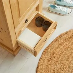 IDIMEX Schuhschrank TEQUILA, Kiefer Massiv, Mit 2 Schubladen Und 8 Fächer, Mexiko -Möbelgeschäft 81324 AC7