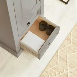 IDIMEX Schuhschrank TEQUILA, Kiefer Massiv Grau/braun, Mit 2 Schubladen Und 8 Fächer, Mexiko -Möbelgeschäft 81326 AC7