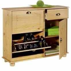 IDIMEX Schuhschrank COLMAR, Kiefer Gebeizt -Möbelgeschäft 8317 1 N1