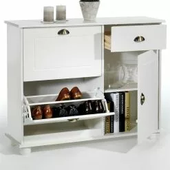 IDIMEX Schuhschrank COLMAR, Kiefer In Weiß -Möbelgeschäft 8318 1