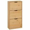 IDIMEX Schuhschrank BASIL Mit 3 Kipper In Braun, Kiefer Massiv 1 IDIMEX Schuhschrank BASIL Mit 3 Kipper In Braun, Kiefer Massiv -Möbelgeschäft 84003 0