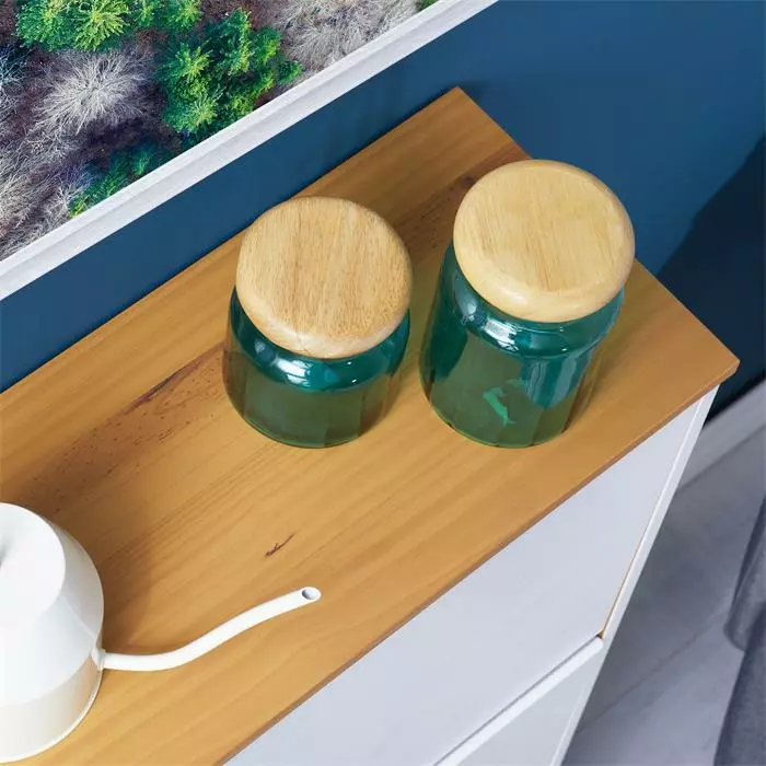 IDIMEX Schuhschrank BASIL Mit 3 Kipper In Weiß/braun, Kiefer Massiv 6 IDIMEX Schuhschrank BASIL Mit 3 Kipper In Weiß/braun, Kiefer Massiv – Bild 4