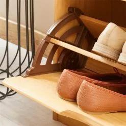 IDIMEX Schuhkipper BASIL Mit 2 Kipper In Braun, Kiefer Massiv -Möbelgeschäft 84006 A0 5N