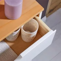 IDIMEX Schuhkipper BASIL Mit 2 Kipper In Weiß/braun, Kiefer Massiv -Möbelgeschäft 84009 A0 5N