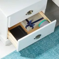 IDIMEX Nachttisch PARIS Mit 2 Schubladen, In Weiß -Möbelgeschäft 84138 AC4