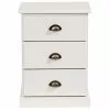 IDIMEX Nachttisch PARIS Mit 3 Schubladen, In Weiß -Möbelgeschäft 84140 0