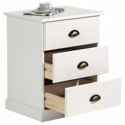 IDIMEX Nachttisch PARIS Mit 3 Schubladen, In Weiß 7 IDIMEX Nachttisch PARIS Mit 3 Schubladen, In Weiß -Möbelgeschäft 84140 2