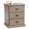 IDIMEX Nachttisch PARIS Mit 3 Schubladen, In Taupe -Möbelgeschäft 84141 0