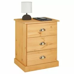 IDIMEX Nachttisch PARIS Mit 3 Schubladen, In Braun