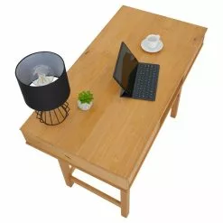 CARO-Möbel Schreibtisch SALSA Mit 2 Schubladen, Gebeizt Gewachst -Möbelgeschäft 91409 3