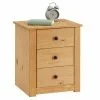CARO-Möbel Nachttisch CANCUN Aus Kiefer Mit 3 Schubladen -Möbelgeschäft 91414 0