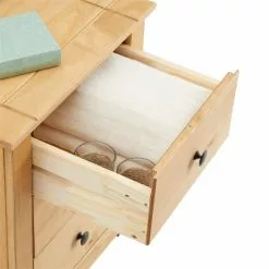 CARO-Möbel Nachttisch CANCUN Aus Kiefer Mit 3 Schubladen 12 CARO-Möbel Nachttisch CANCUN Aus Kiefer Mit 3 Schubladen -Möbelgeschäft 91414 4