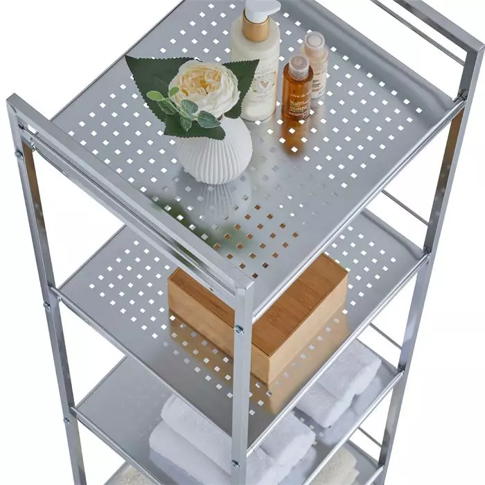 IDIMEX Badregal Metallregal MATIS Mit 4 Böden 5 IDIMEX Badregal Metallregal MATIS Mit 4 Böden – Bild 3