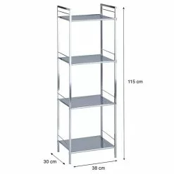 IDIMEX Badregal Metallregal MATIS Mit 4 Böden 12 IDIMEX Badregal Metallregal MATIS Mit 4 Böden -Möbelgeschäft 93003 4