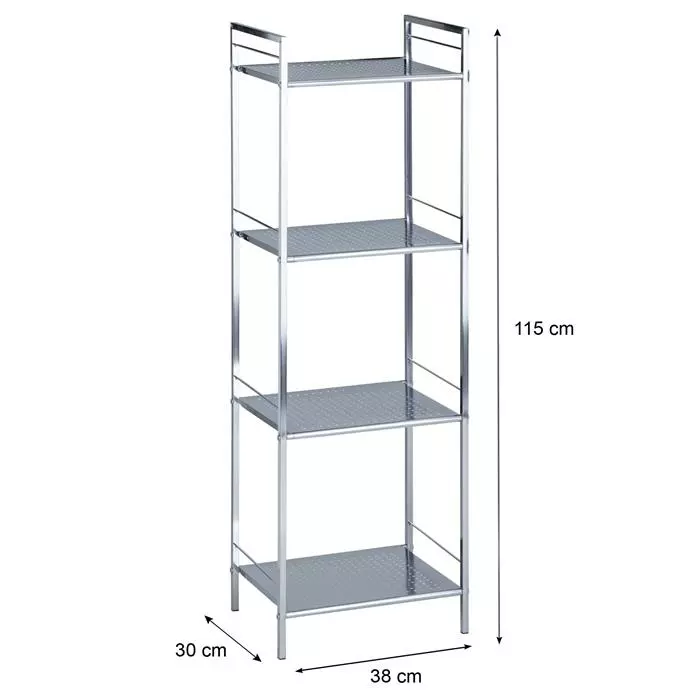 IDIMEX Badregal Metallregal MATIS Mit 4 Böden 7 IDIMEX Badregal Metallregal MATIS Mit 4 Böden – Bild 5