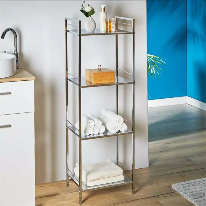 IDIMEX Badregal Metallregal MATIS Mit 4 Böden 4 IDIMEX Badregal Metallregal MATIS Mit 4 Böden – Bild 2