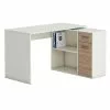 CARO-Möbel Eckschreibtisch LENA Mit Regal In Sonoma Eiche/weiß -Möbelgeschäft 93680 1