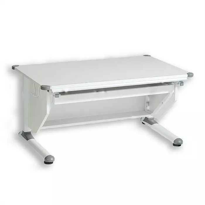CARO-Möbel Kinderschreibtisch PHILIPP Neigbar Und Höhenverstellbar, Weiß 6 CARO-Möbel Kinderschreibtisch PHILIPP Neigbar Und Höhenverstellbar, Weiß – Bild 4