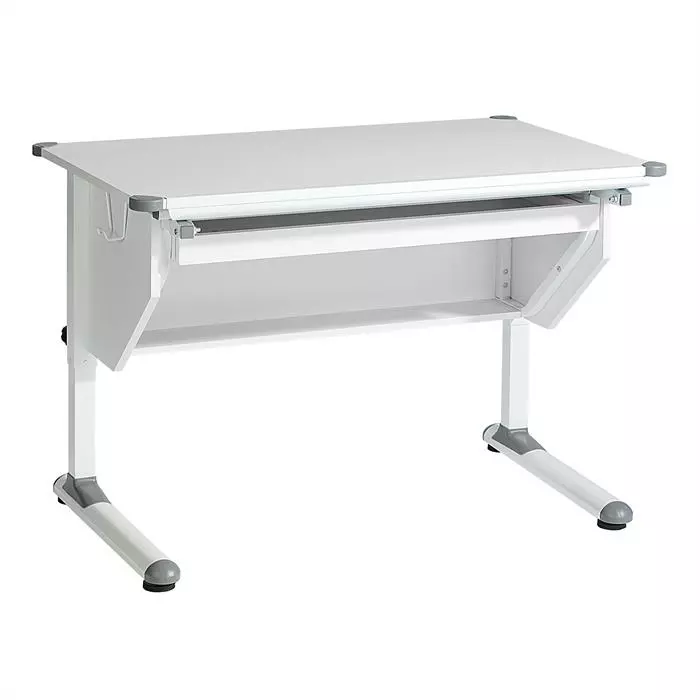 CARO-Möbel Kinderschreibtisch PHILIPP Neigbar Und Höhenverstellbar, Weiß 7 CARO-Möbel Kinderschreibtisch PHILIPP Neigbar Und Höhenverstellbar, Weiß – Bild 5