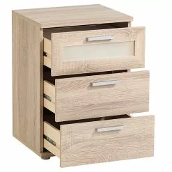 CARO-Möbel Nachttisch MARY Sonoma Eiche Mit 3 Schubladen 7 CARO-Möbel Nachttisch MARY Sonoma Eiche Mit 3 Schubladen -Möbelgeschäft 93757 1