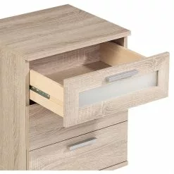 CARO-Möbel Nachttisch MARY Sonoma Eiche Mit 3 Schubladen 8 CARO-Möbel Nachttisch MARY Sonoma Eiche Mit 3 Schubladen -Möbelgeschäft 93757 2
