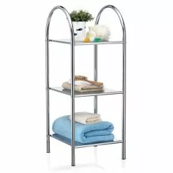 CARO-Möbel Badregal PLAYA Aus Verchromtem Metall