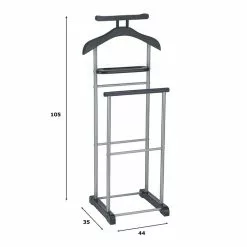 CARO-Möbel Herrendiener ASSAM In Schwarz, Mit Ablage -Möbelgeschäft 94128 2