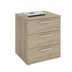 CARO-Möbel Nachttisch MARIELLA Sonoma Eiche Mit 3 Schubladen