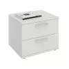 CARO-Möbel Nachttisch MAXIMA In Weiß Mit 2 Schubladen 2 CARO-Möbel Nachttisch MAXIMA In Weiß Mit 2 Schubladen -Möbelgeschäft 94138 0