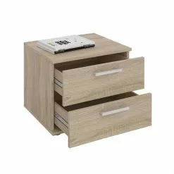CARO-Möbel Nachttisch MAXIMA In Sonoma Eiche Mit 2 Schubladen -Möbelgeschäft 94139 1