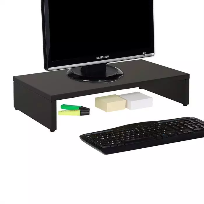 CARO-Möbel Monitorständer MONITOR In Schwarz 50 Cm Breit 4 CARO-Möbel Monitorständer MONITOR In Schwarz 50 Cm Breit – Bild 2