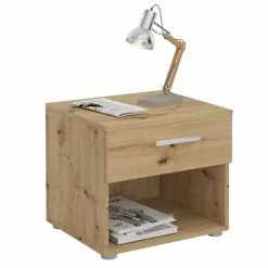 CARO-Möbel Nachttisch MARY Asteiche Mit Schublade