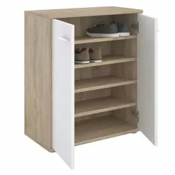 CARO-Möbel Schuhschrank LENNIS 2 Türen In Sonoma Eiche/weiß 5 CARO-Möbel Schuhschrank LENNIS 2 Türen In Sonoma Eiche/weiß -Möbelgeschäft 94285 2