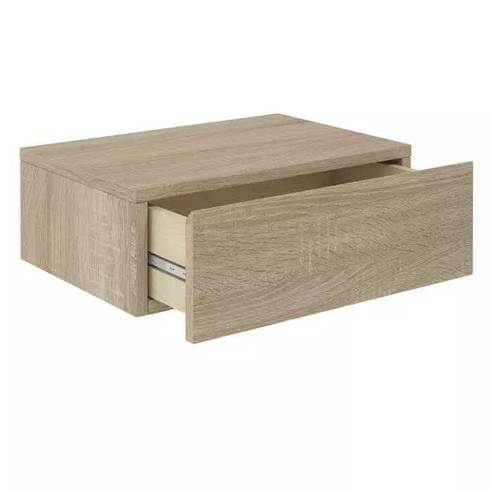 CARO-Möbel Hängende Nachtkommode ANNE Mit 1 Schublade, Sonoma Eiche 4 CARO-Möbel Hängende Nachtkommode ANNE Mit 1 Schublade, Sonoma Eiche – Bild 2