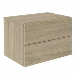 CARO-Möbel Wandregal Nachtschrank ANNI Mit 2 Schubladen In Sonoma Eiche