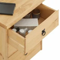 CARO-Möbel Nachttisch BARRIO Aus Kiefer Mit 3 Schubladen -Möbelgeschäft 94540 3