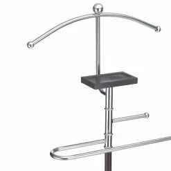 CARO-Möbel Herrendiener ECHO Mit Ablage, Metall Verchromt -Möbelgeschäft 94552 2