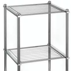 CARO-Möbel Badregal TIRANA Mit 4 Ablagen, Metall Verchromt 8 CARO-Möbel Badregal TIRANA Mit 4 Ablagen, Metall Verchromt -Möbelgeschäft 94555 2