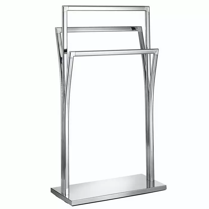 CARO-Möbel Handtuchständer MALMO Mit 3 Stangen, Metall Verchromt 3 CARO-Möbel Handtuchständer MALMO Mit 3 Stangen, Metall Verchromt