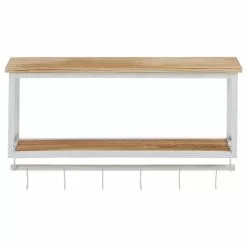 CARO-Möbel Wandgarderobe ARMANDO Weiß/braun -Möbelgeschäft 94576 1 N