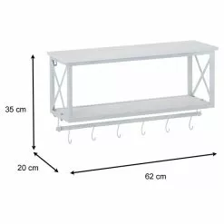 CARO-Möbel Wandgarderobe ARMANDO Weiß/weiß -Möbelgeschäft 94577 5
