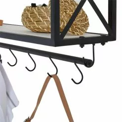 CARO-Möbel Wandgarderobe ARMANDO Weiß/schwarz -Möbelgeschäft 94578 4