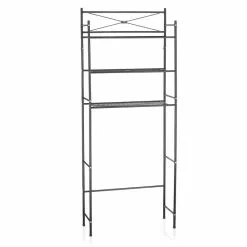 CARO-Möbel Toiletten Waschmaschinen Regal MARSA Mit 3 Ablagen In 3 Schwarz -Möbelgeschäft 94588 2