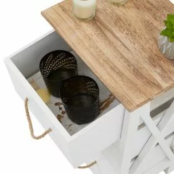 CARO-Möbel Nachttisch PERUGIA Mit 3 Schubladen In Weiß 10 CARO-Möbel Nachttisch PERUGIA Mit 3 Schubladen In Weiß -Möbelgeschäft 94607 2 N