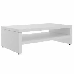 CARO-Möbel Monitorständer SUBIDA In Weiß Mit Ablagefach