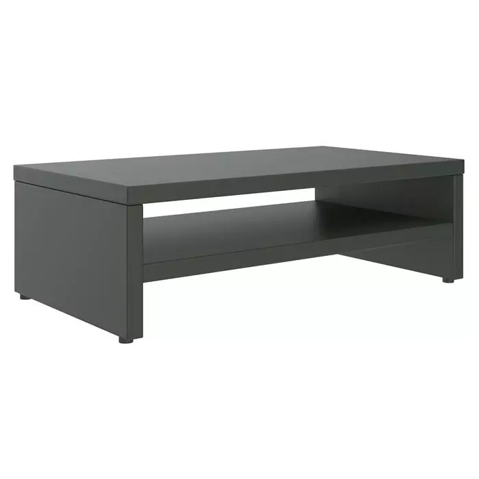 CARO-Möbel Monitorständer SUBIDA In Grau Mit Ablagefach 5 CARO-Möbel Monitorständer SUBIDA In Grau Mit Ablagefach – Bild 3