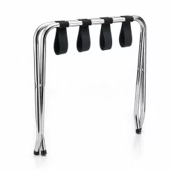 CARO-Möbel Kofferständer LUGGAGE Metall Chrom, Klappbar -Möbelgeschäft 94643 2