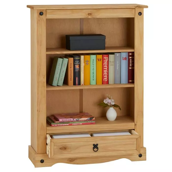 CARO-Möbel Regal SALSA Kiefer Massiv Mit Schublade 5 CARO-Möbel Regal SALSA Kiefer Massiv Mit Schublade – Bild 3